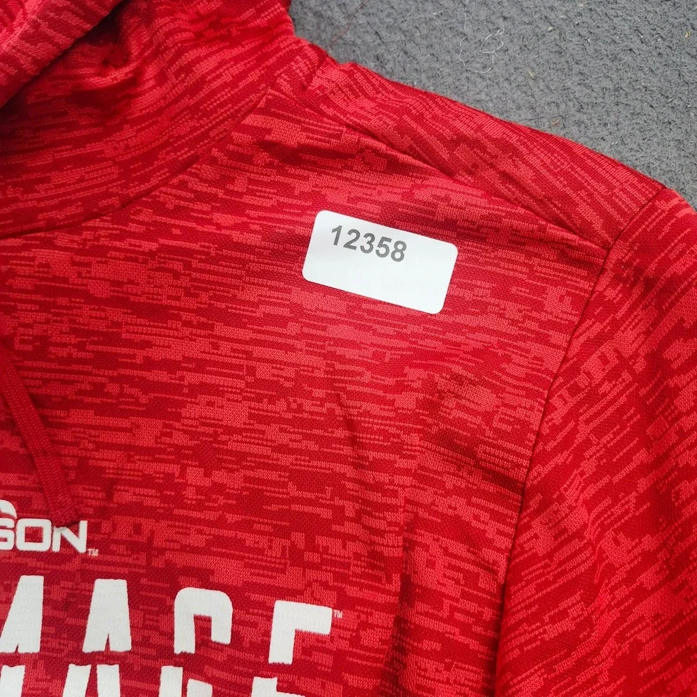 Majestic Boston Red Sox 2018 Postseason Do Damage Red Hoodie Mens Large 2329 - Picture 8 of 10